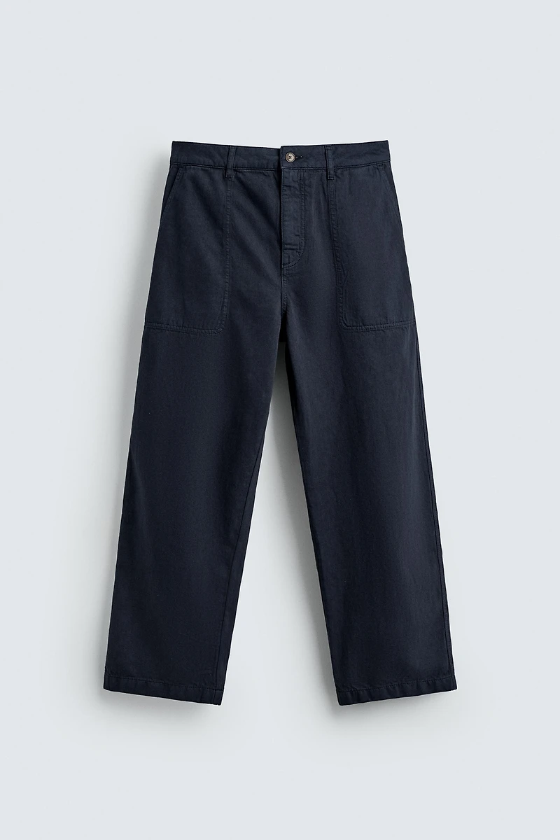 PANTALON STRAIGHT FIT DÉLAVÉ