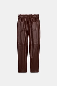 PANTALON EN MATIÈRE SYNTHÈTIQUE