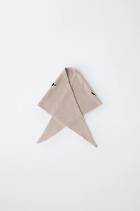 EMBROIDERED KNIT BANDANA