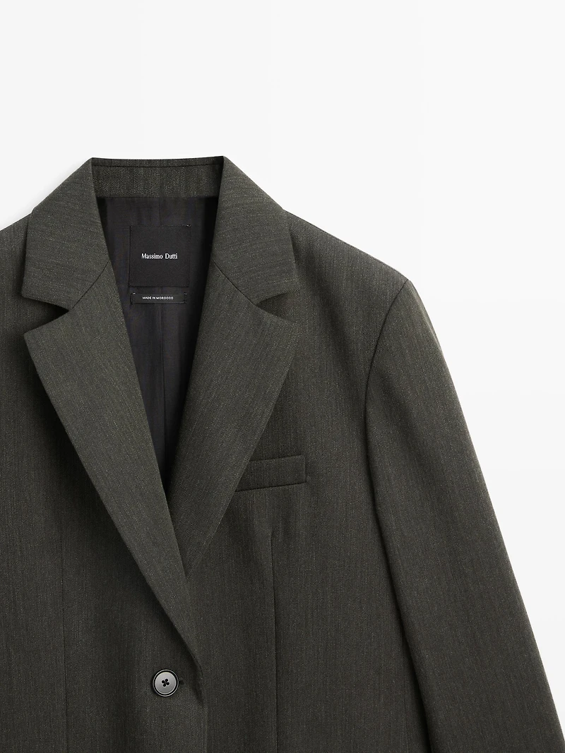 Blazer deux boutons 100 % laine