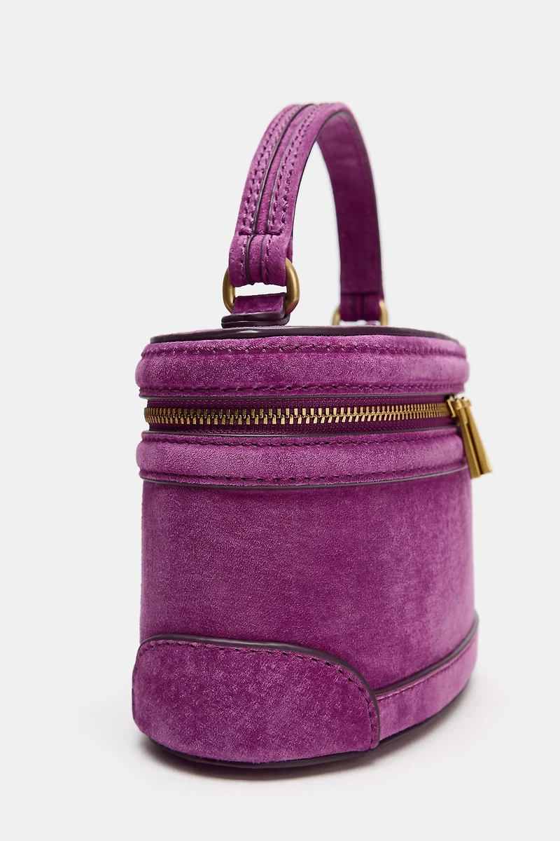 LEATHER VANITY BAG