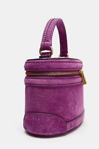 LEATHER VANITY BAG