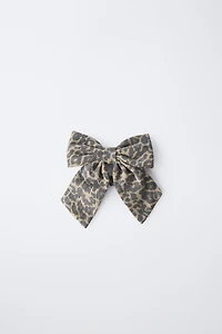 CHOUCHOU AVEC NŒUD ANIMAL PRINT