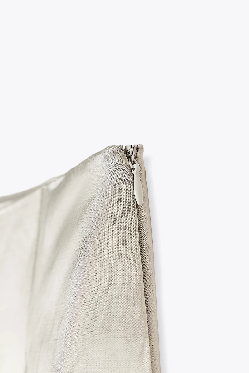 ZW COLLECTION SATIN PLEATED PANTS