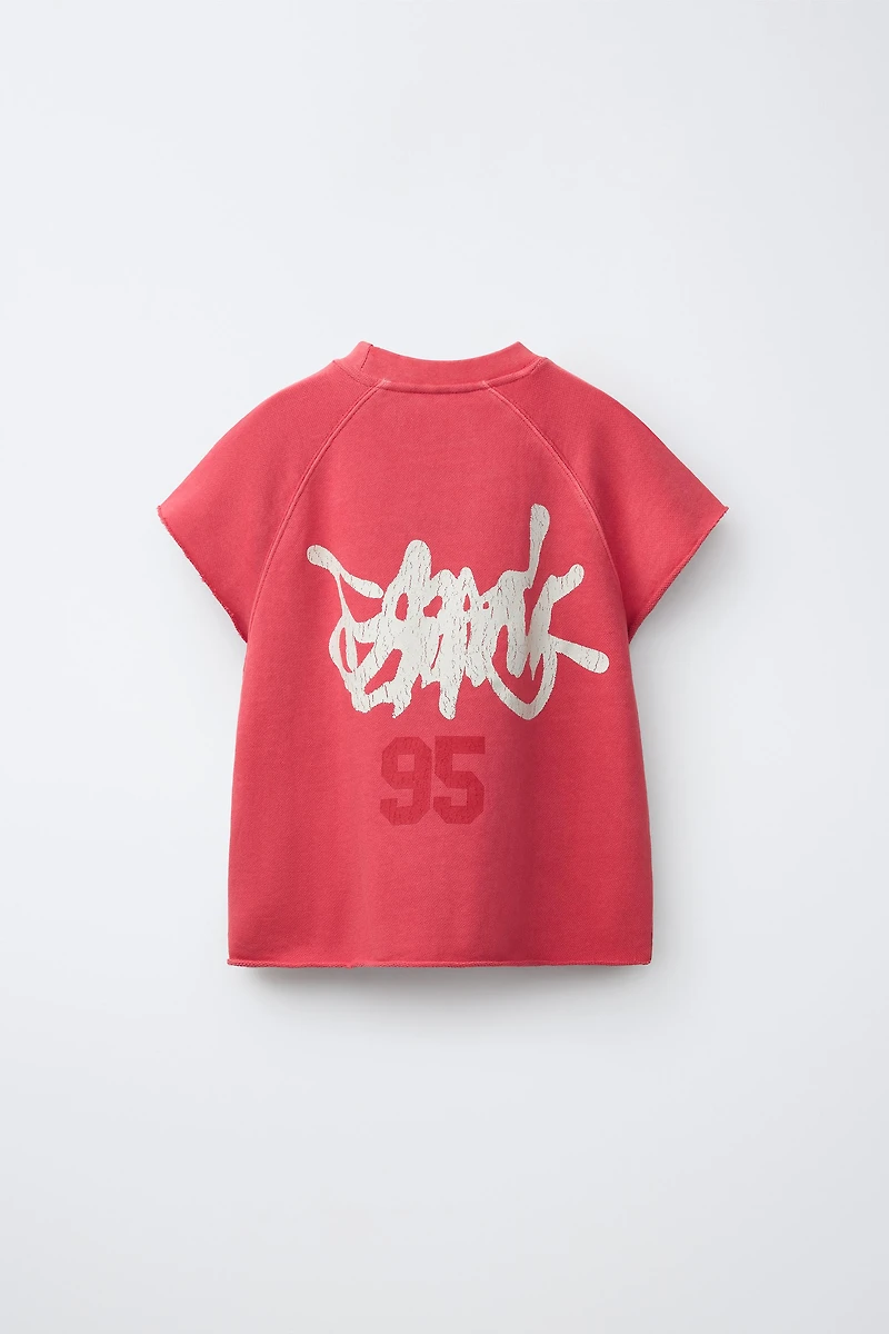 NUMBER AND GRAFFITI SWEATSHIRT