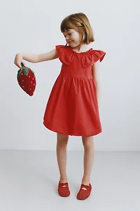 POPLIN BALLOON DRESS
