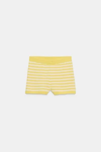 STRIPED KNIT SHORTS
