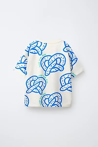 PRETZEL PRINT T-SHIRT