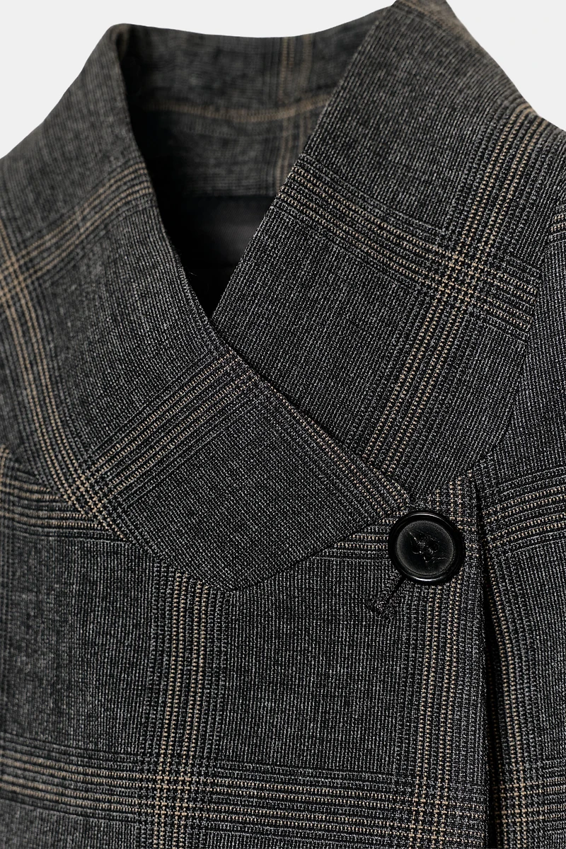 PLAID BLAZER ZW COLLECTION LIMITED EDITION