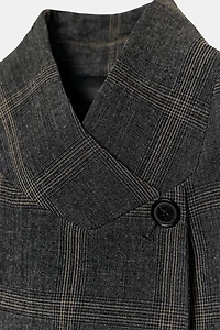 PLAID BLAZER ZW COLLECTION LIMITED EDITION