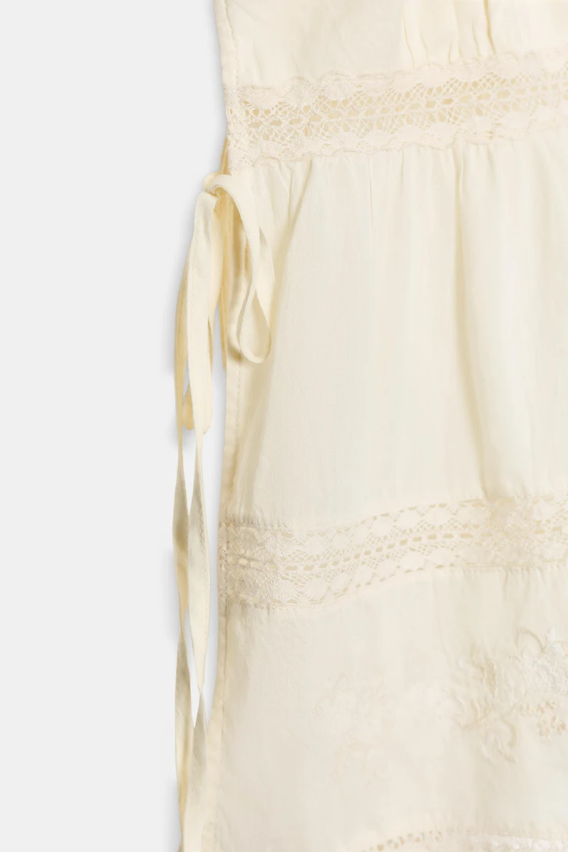 EMBROIDERED GAUZE CAMISOLE