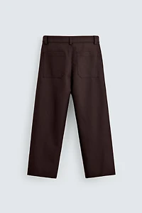 PANTALON BALLOON FIT À PLIS