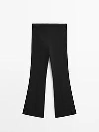 Flared trousers with pocket