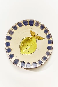 ASSIETTE À DESSERT FAÏENCE FRUIT
