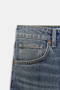 TRF MID-RISE DENIM CAPRI JEANS