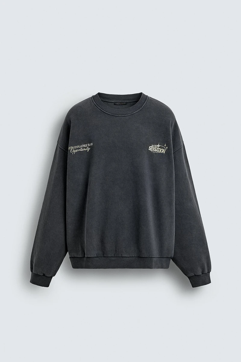 COMBINED PRINT SWEATSHIRT
