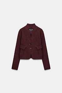 VESTE BOUCLÉE CINTREE LAINE ZW COLLECTION