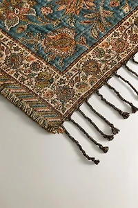 FLORAL JACQUARD BLANKET