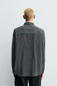 ORIGINS WOOL BLEND PLAID SHIRT