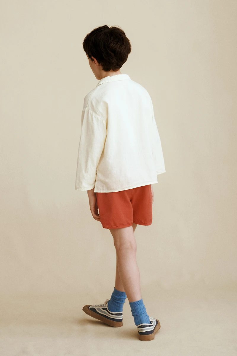 PLEATED SHIRT CREATED BY CARAMEL LONDON X ZARA