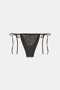 TIE-SIDE SLIDING BIKINI BOTTOM