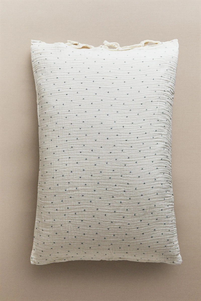 TAIE D’OREILLER ENFANT COTON POINTS