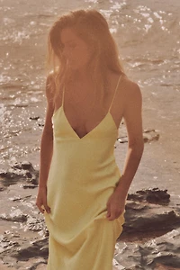 ROBE MIDI SATINÉE