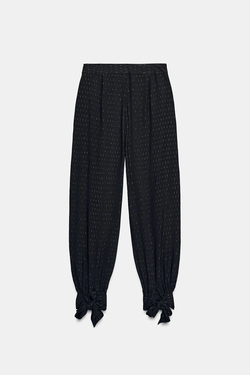 PANTALON BOUFFANT FIL MÉTALLISÉ