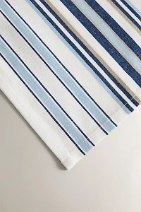 LOT DE 2 SERVIETTES DE TABLE À RAYURES IRRÉGULIÈRES