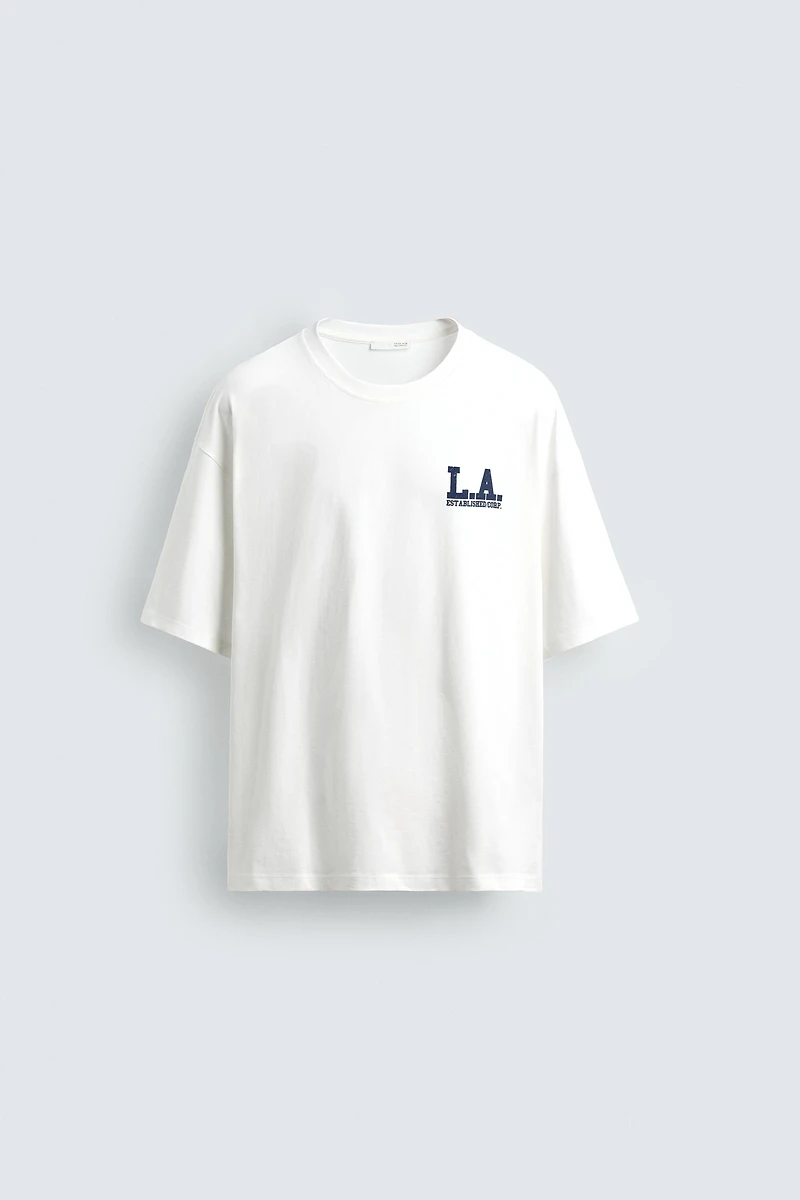 T-SHIRT RELAXED FIT IMPRIMÉS DÉLAVÉS