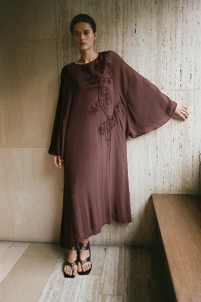 ROBE 100% VISCOSE BRODERIES FANTAISIE