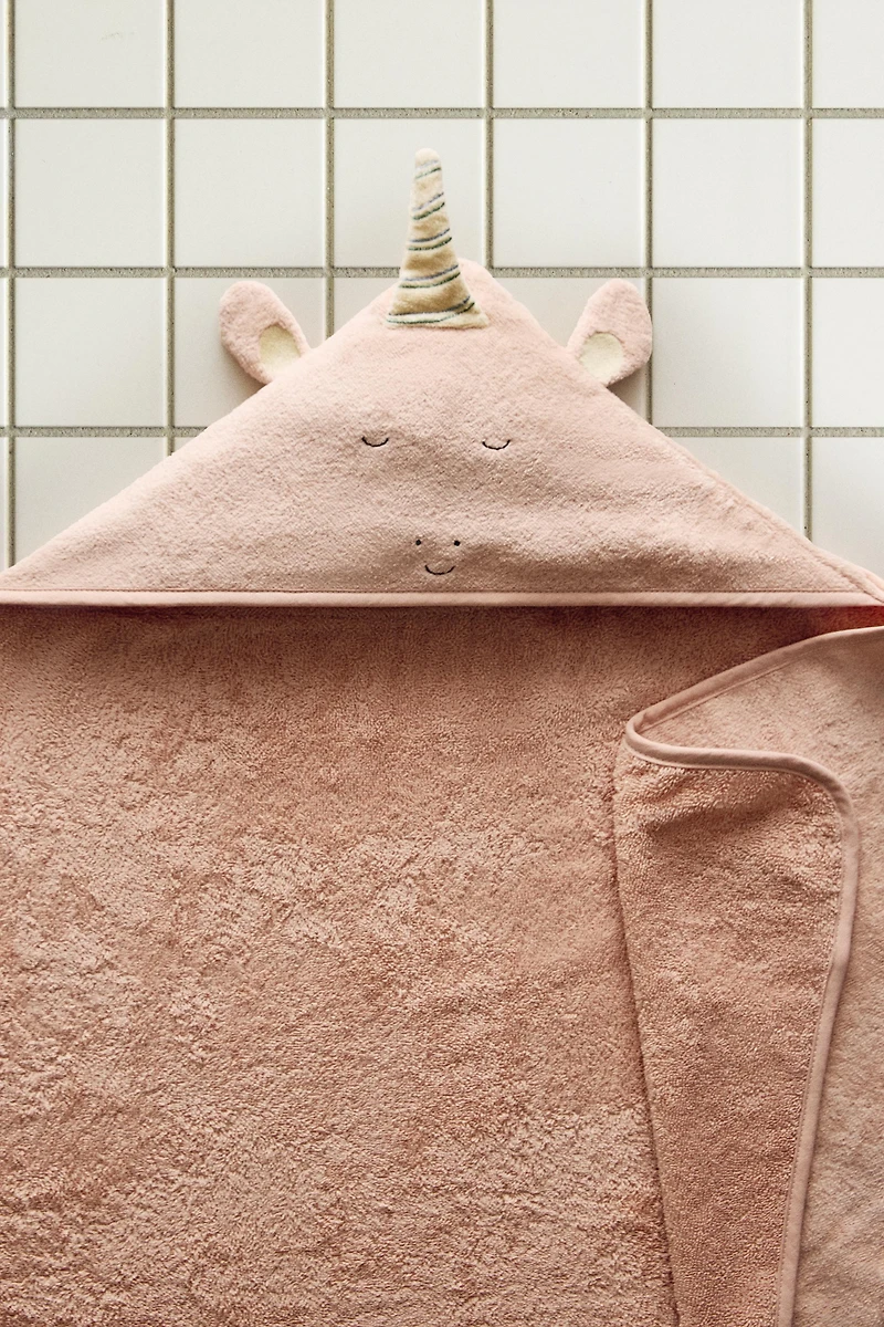 SERVIETTE DE BAIN BÉBÉ À CAPUCHE