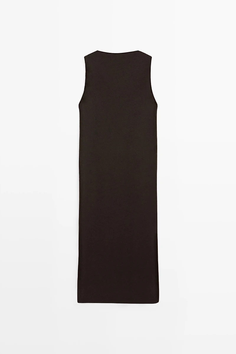 Robe croisée en lin