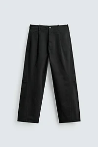 RELAXED BALLOON FIT PLEATED PANTS