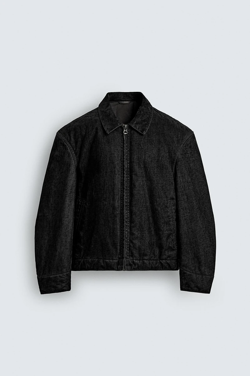 RELAXED FIT VELOUR JACKET