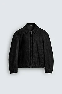 RELAXED FIT VELOUR JACKET