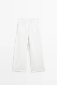 Flowing 100% linen trousers