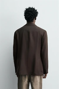 BLAZER EN FLANELLE 100 % LAINE