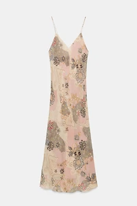 ROBE STYLE LINGERIE IMPRIMÉE ZW COLLECTION