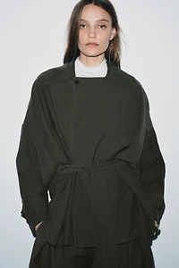 SHORT FLOWY TRENCH COAT ZW COLLECTION