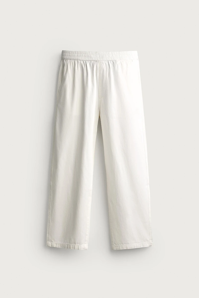 PANTALON COUPE DÉCONTRACTÉE À CHEVRONS