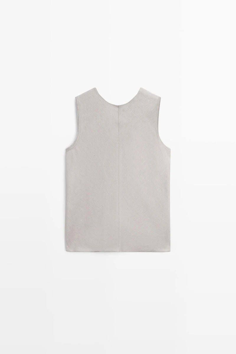 STUDIO Ruffle-detail flowing top