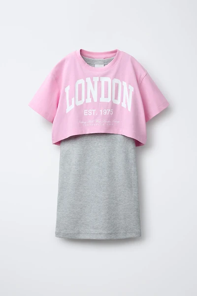 RIB COMBINATION DRESS