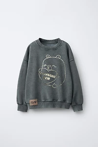 GLITTER CAPYBARA CAPYFUN © SWEATSHIRT
