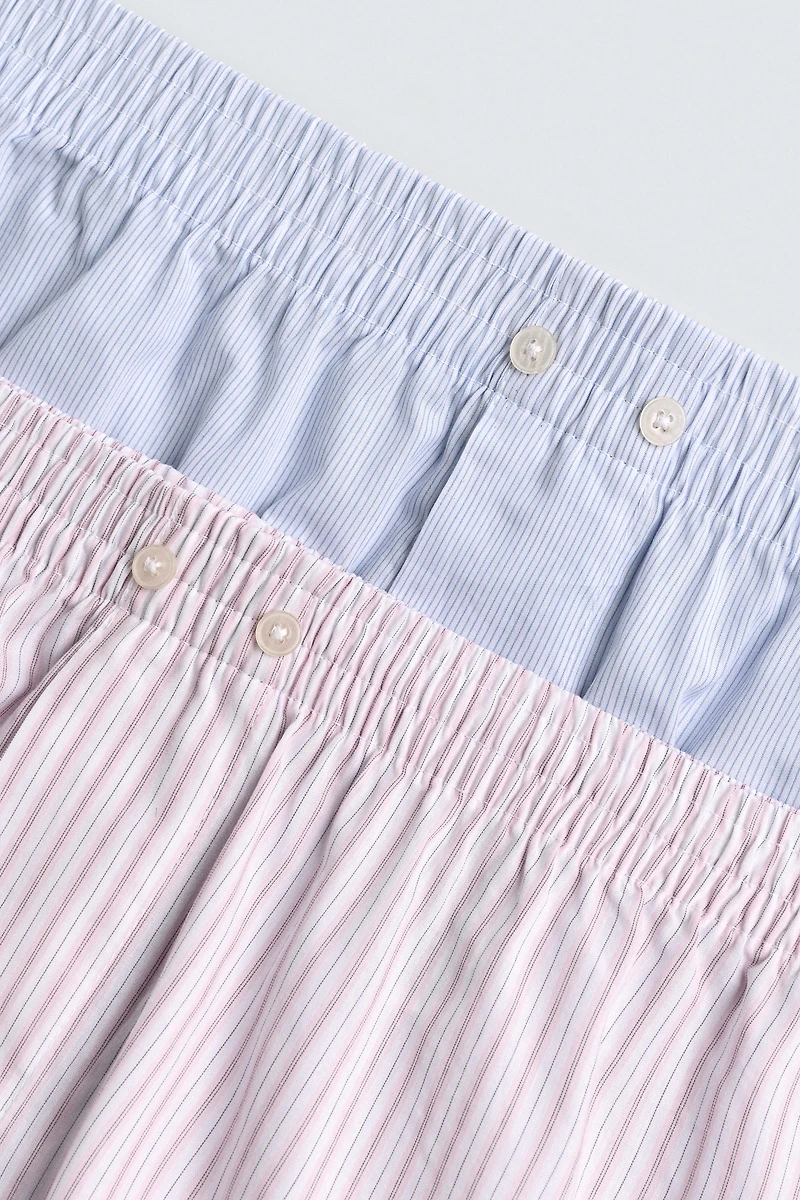 2-PACK MIXED POPLIN BOXERS