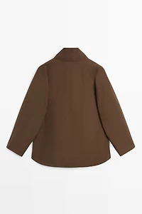 Cape jacket with collar detail