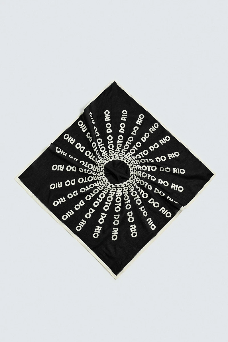 TEXT PRINT BANDANA
