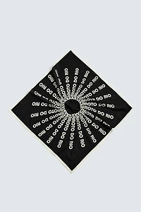 TEXT PRINT BANDANA