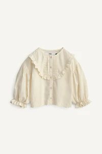 CHEMISE À VOLANTS ET FLEURS BRODÉES LIMITED EDITION