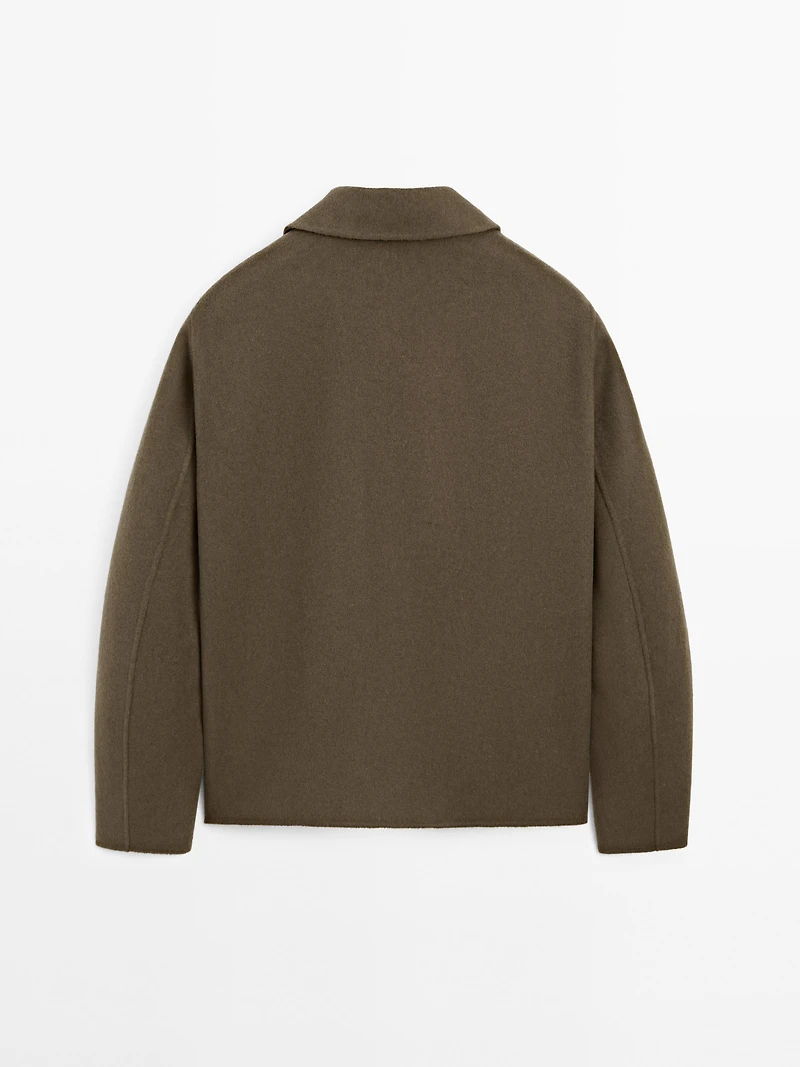 Blouson en laine mélangée